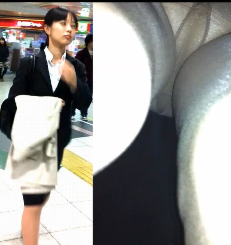 就活JD リクスー娘達のパンティVol.19 就職活動リクルートスーツ ストッキング越しパンチラ 逆さ盗撮 就活を頑張っている女子大生のパンツ おでこ出し 就活メイク 顔つきパンチラ